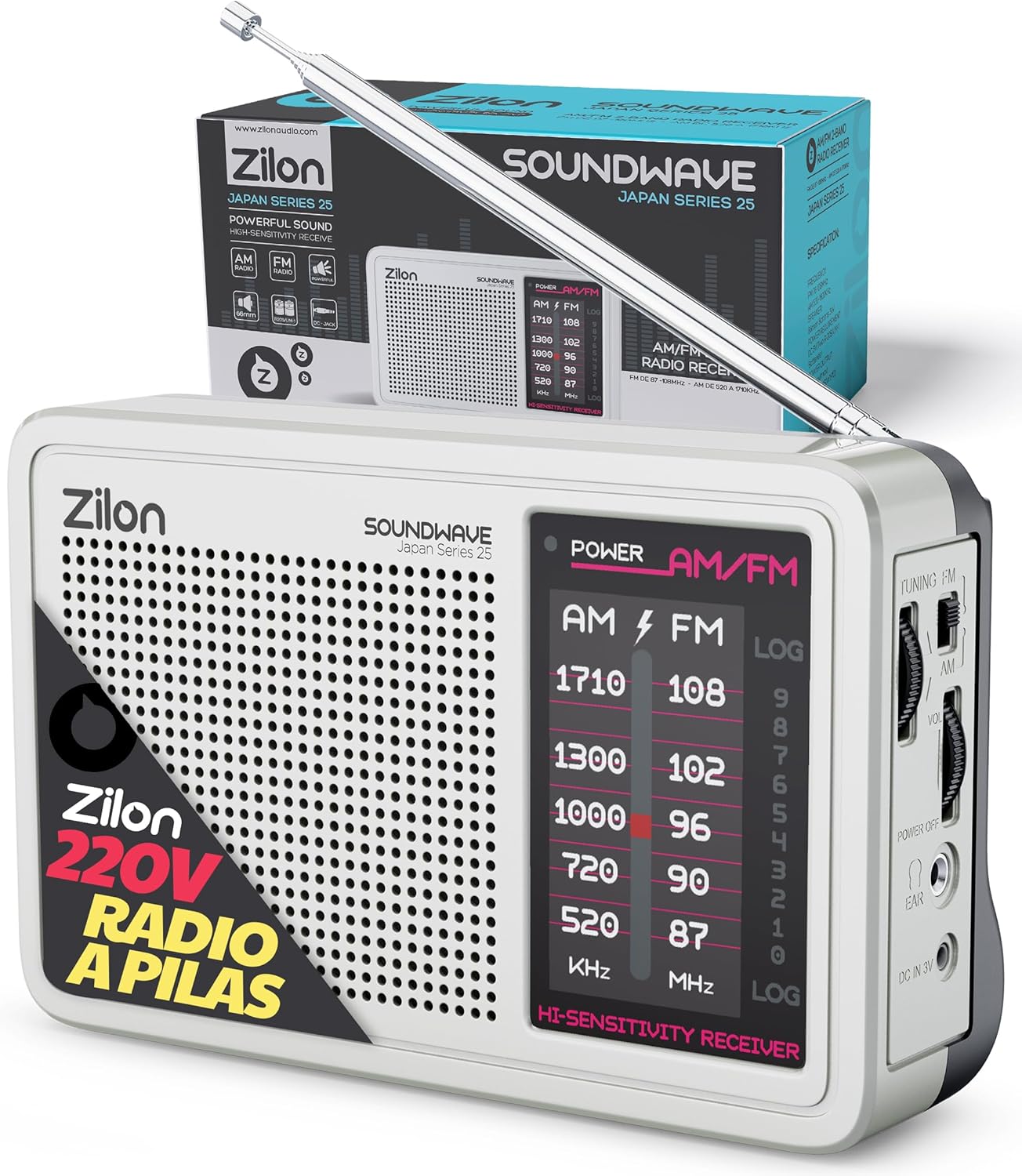 Radio de bolsillo a pilas