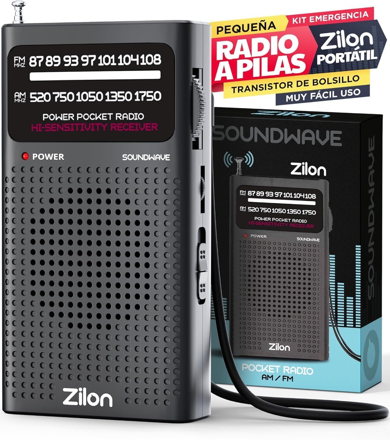 Radio portátil a pilas